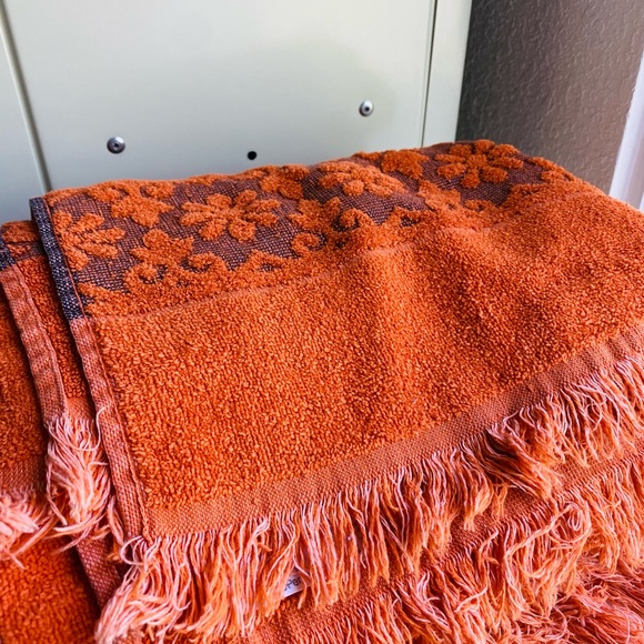 jcpenney Bath Vintage 96s 1970s Fashion Mano Jc Penney Floral Burnt